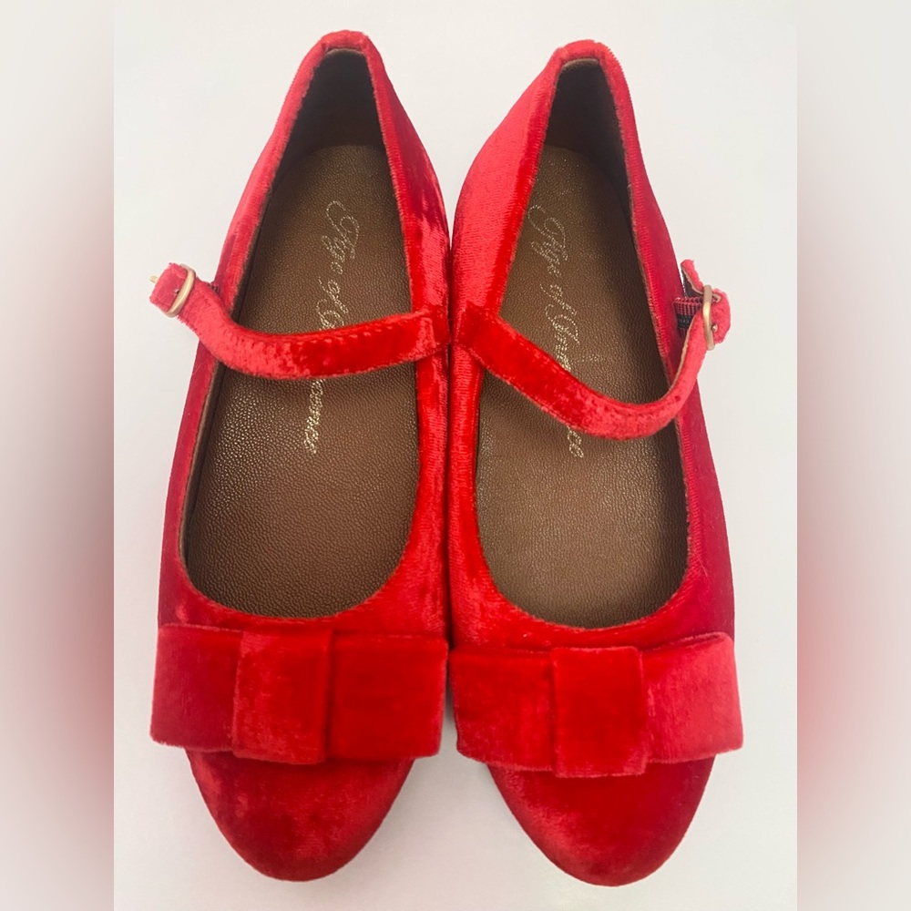 Age of Innocence Ellen Velvet Berry Red